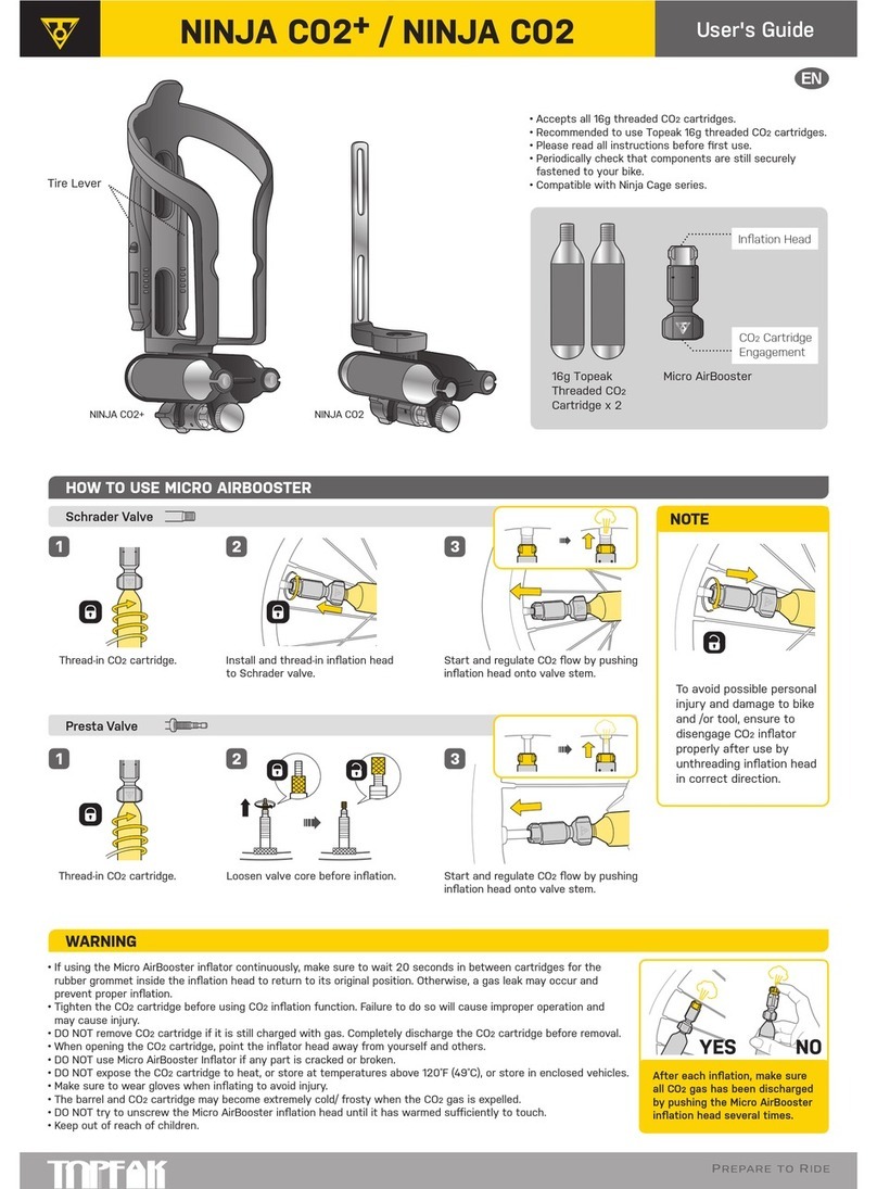 Topeak NINJA CO2+ user guide