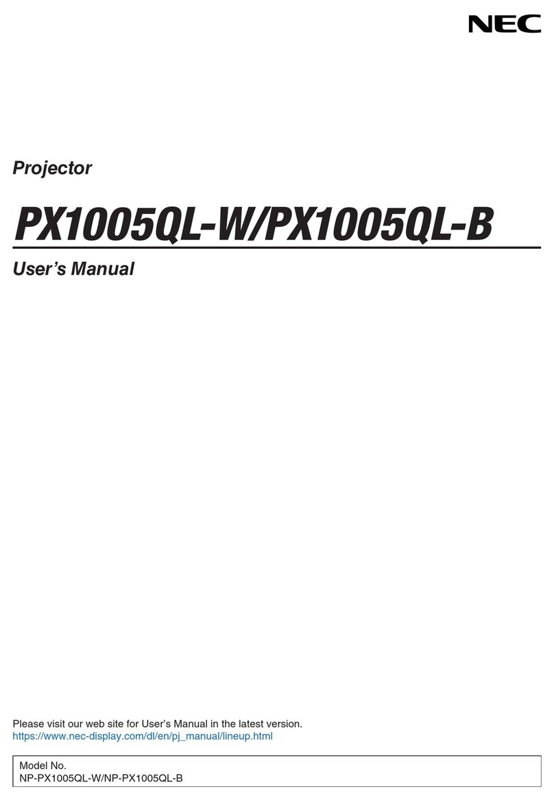 NEC PX1005QL-B User manual