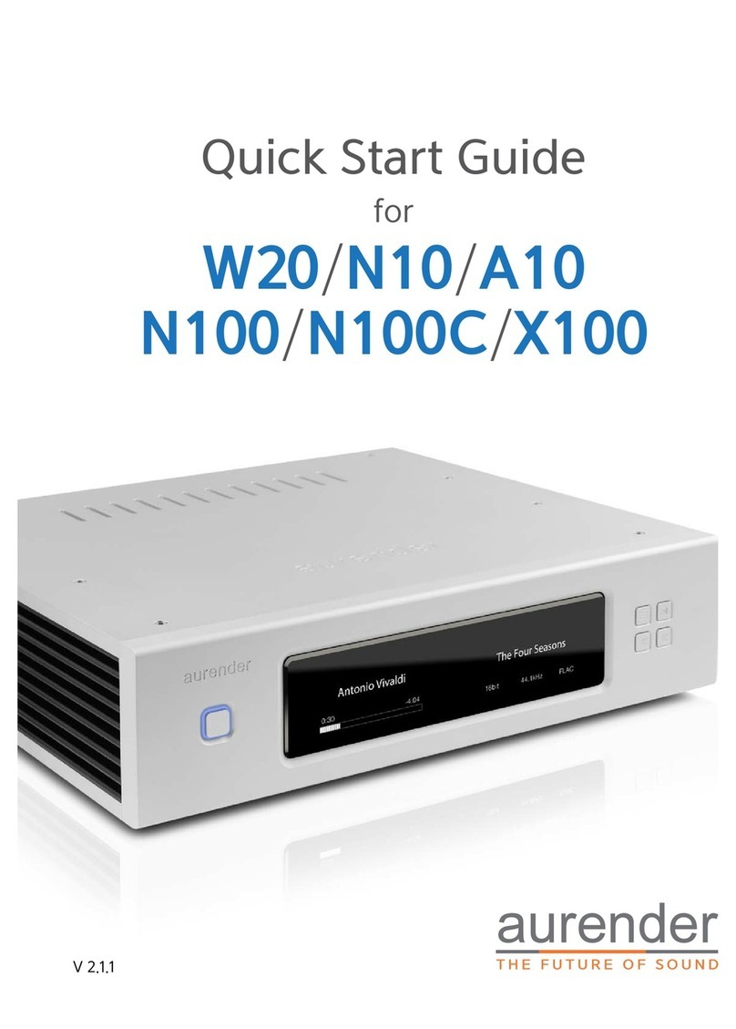Aurender W20 quick start guide