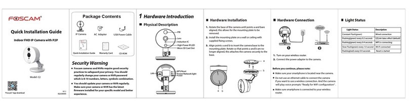 Foscam C2 Quick installation guide