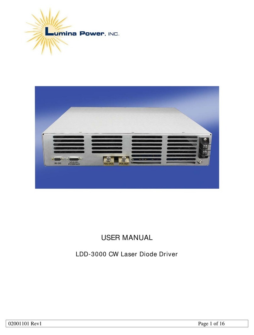 Lumina Power LDD-3000 User manual