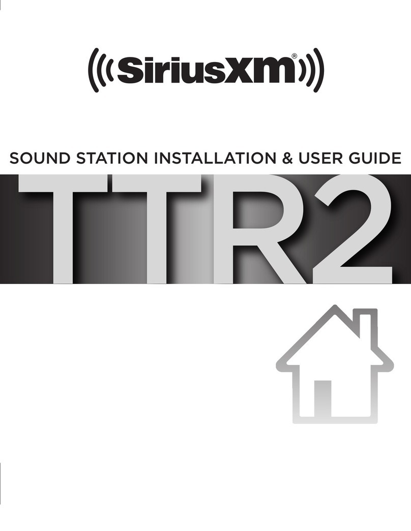 Sirius XM RAdio TTR2 Operation manual