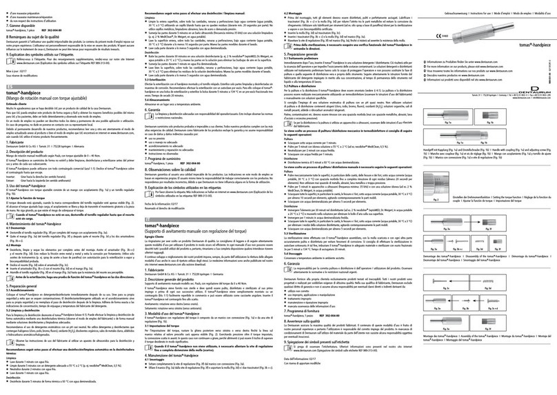 DENTAURUM tomas handpiece Instructions for use