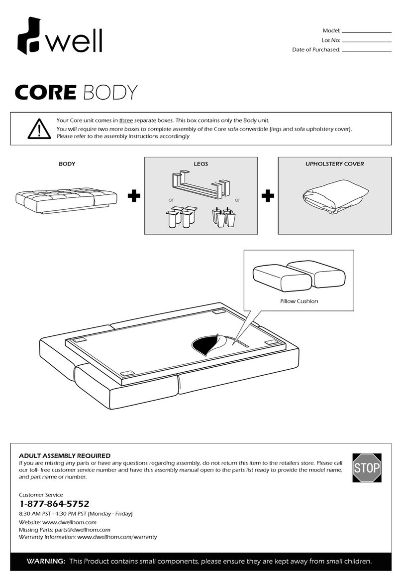 Dwell CORE BODY Assembly instructions