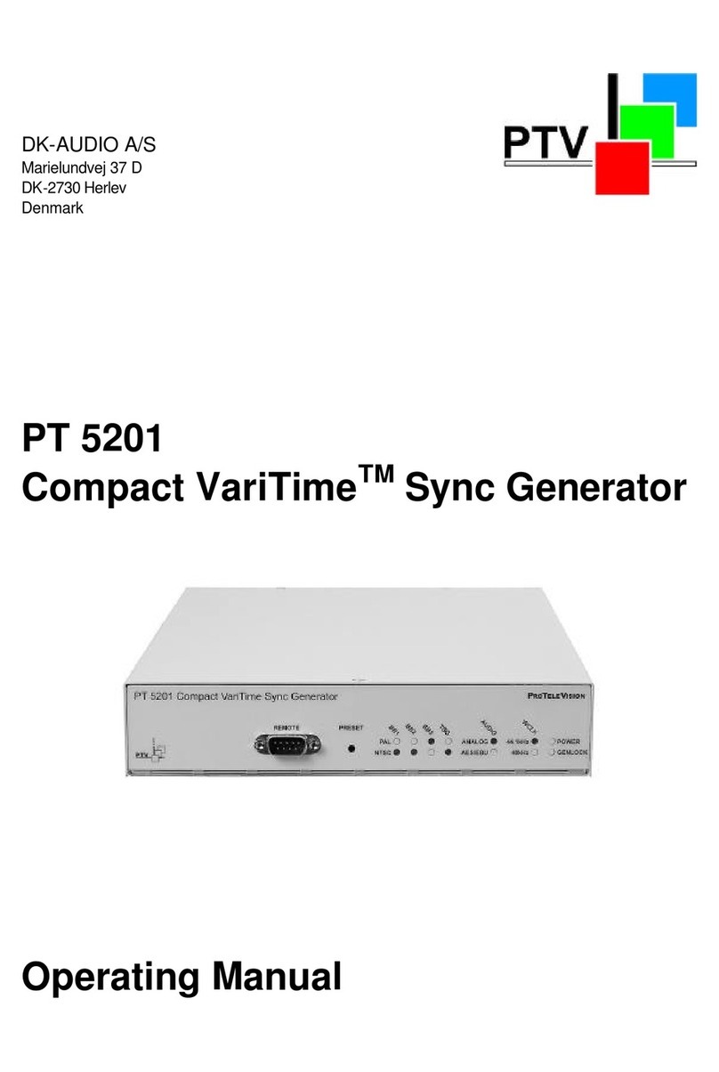 DK-Audio PT 5201 Compact VariTime operating manual