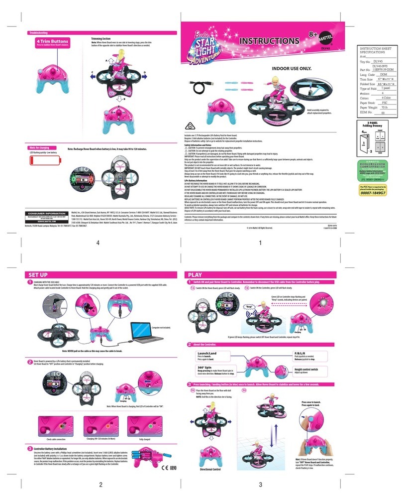 Mattel DLV45 instructions