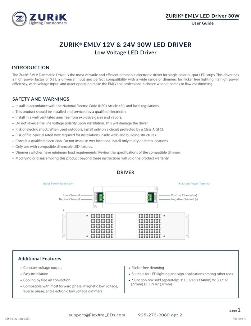 Zurik ZRK-EMLV2-30W-XXDC user guide