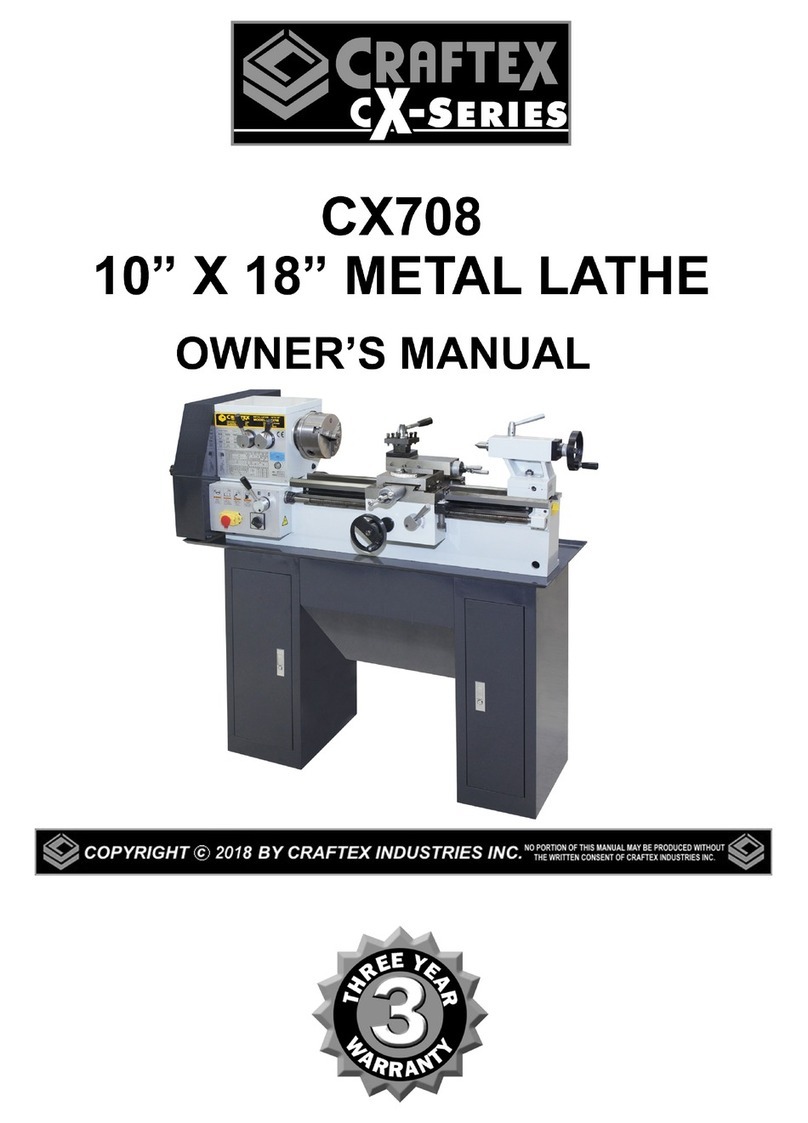 Craftex CX708 User manual Craftex CX708 User manual