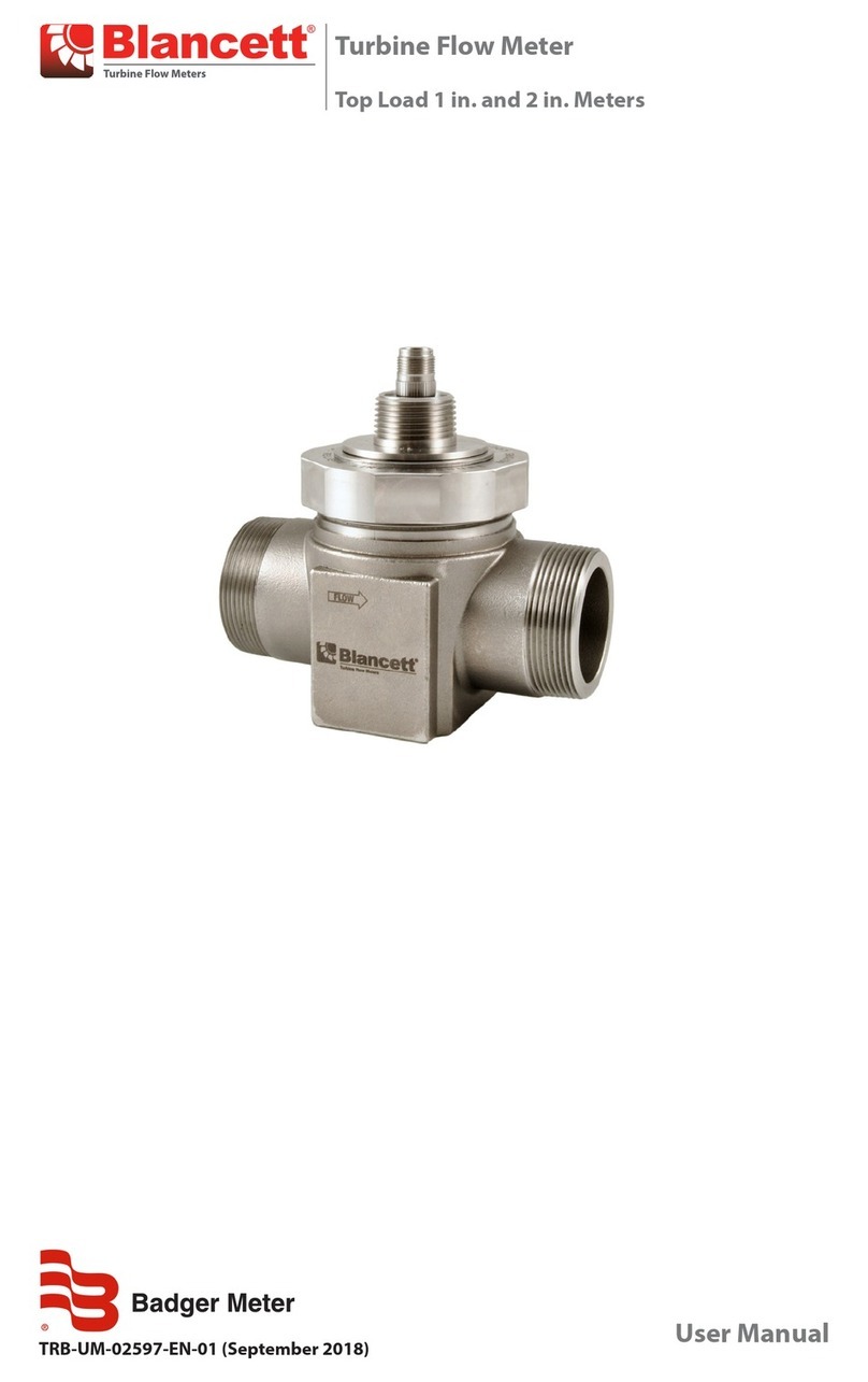 Badger Meter Blancett B411-110 user manual