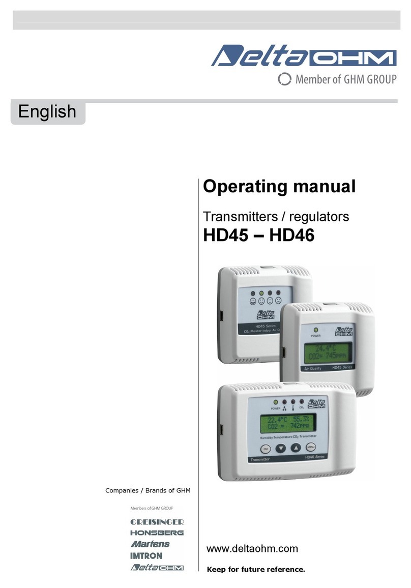 Delta OHM HD45 17V operating manual