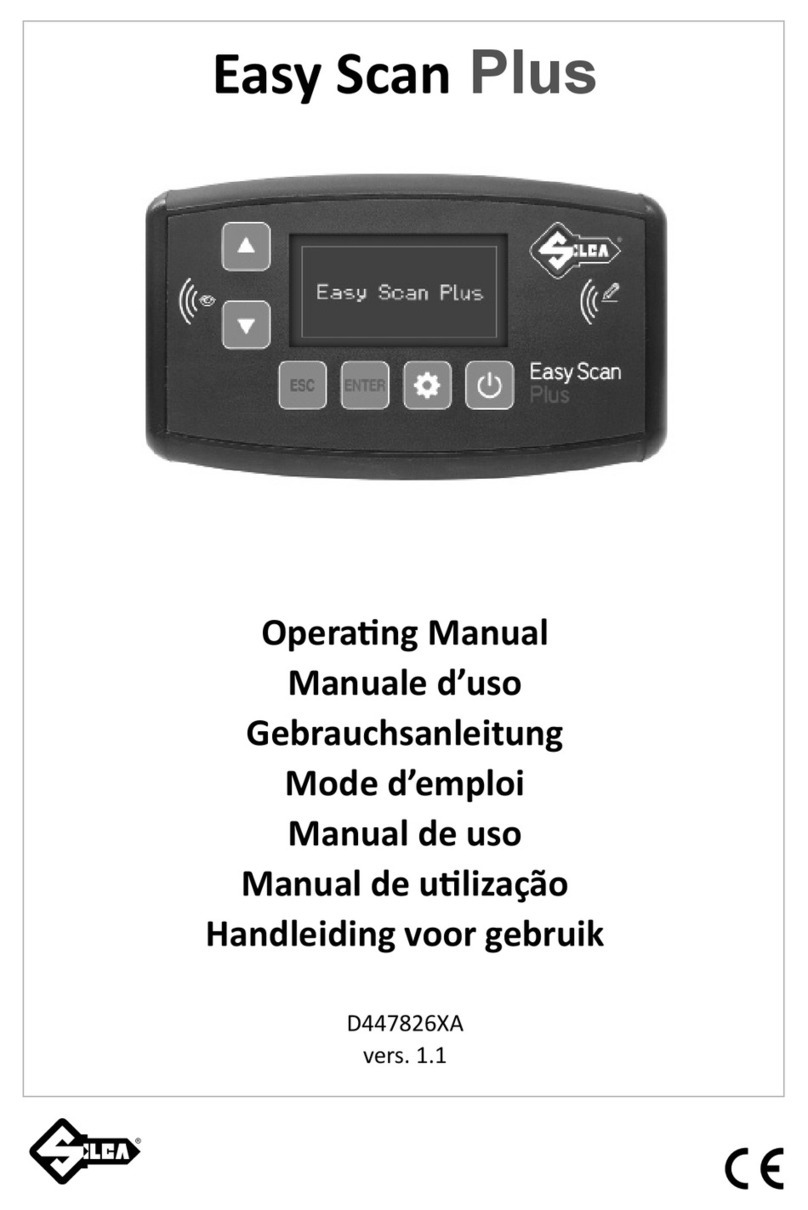 Silca Easy Scan Plus operating manual