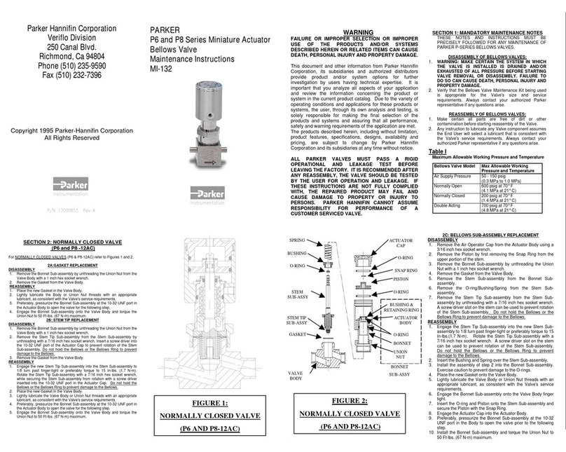 Parker P6 Technical specifications