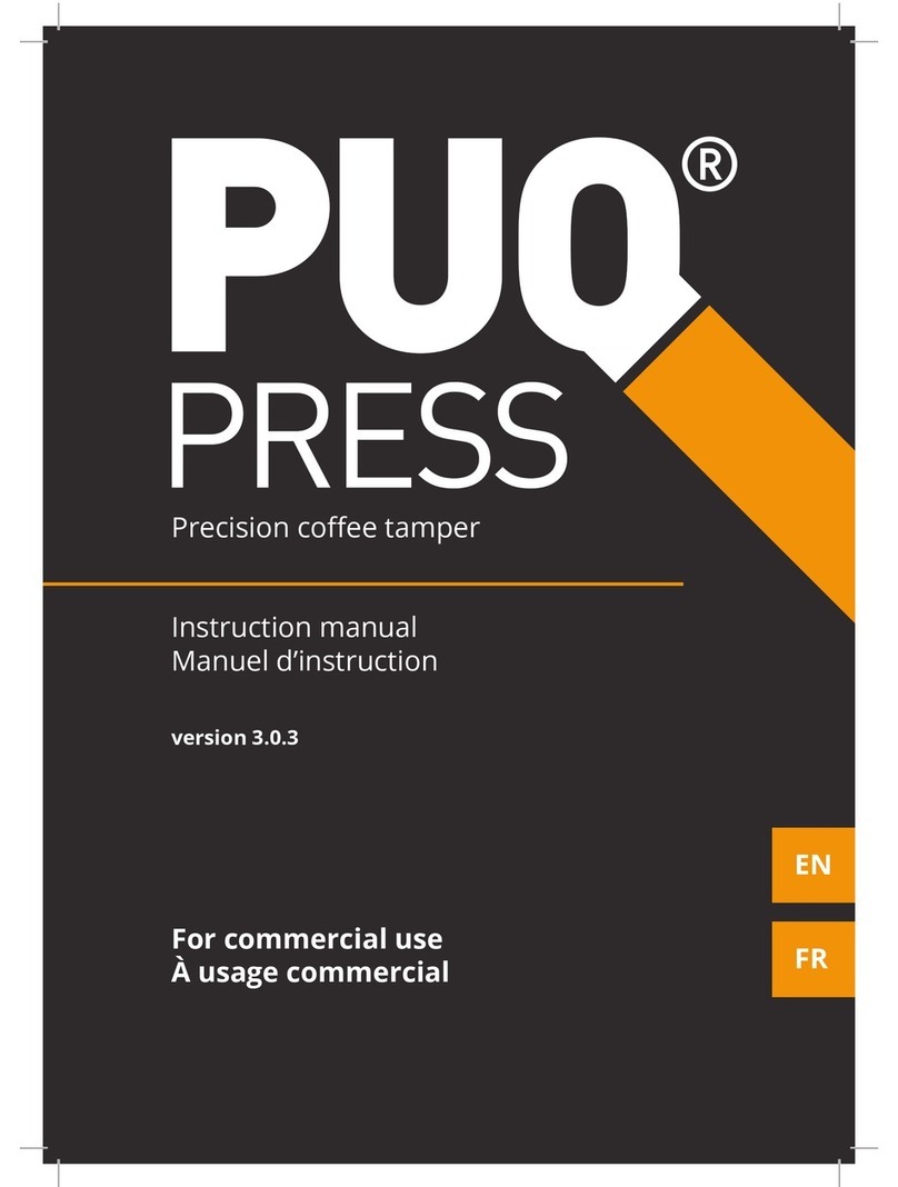 Barista Technology Puqpress 1-000-11 Series instruction manual