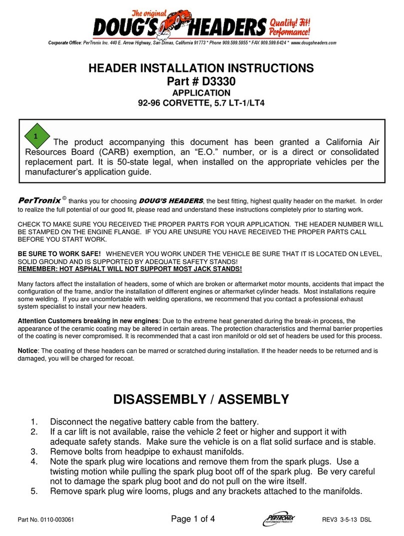 Doug's Headers D3300 User manual