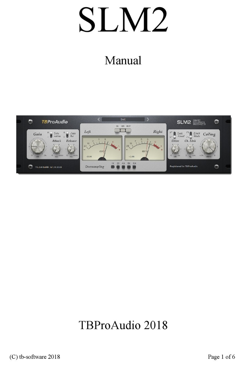 TBProAudio SLM2 User manual