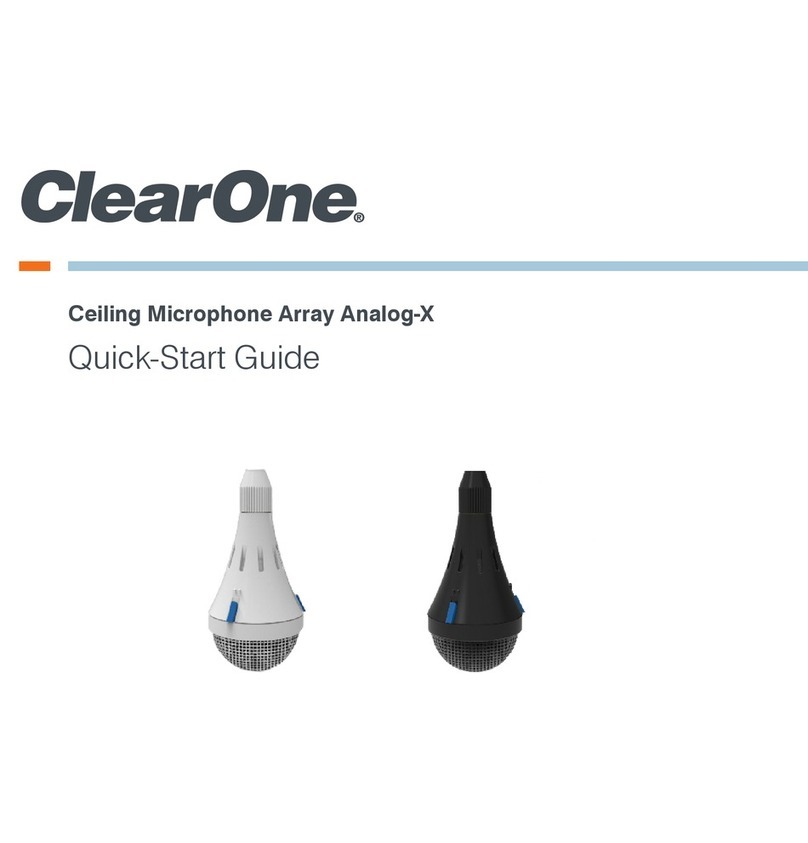 Clear One Analog-X quick start guide