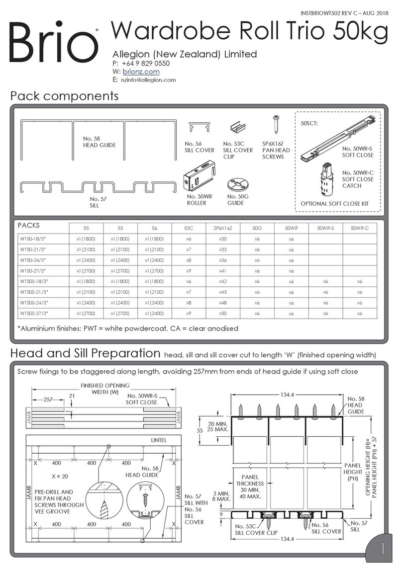BRIO WT50 -18/3 series User manual