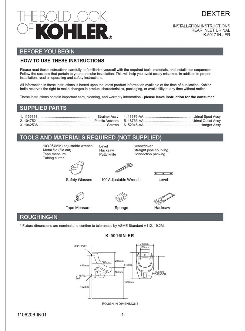 Kohler Dexter K-5017 IN-ER User manual