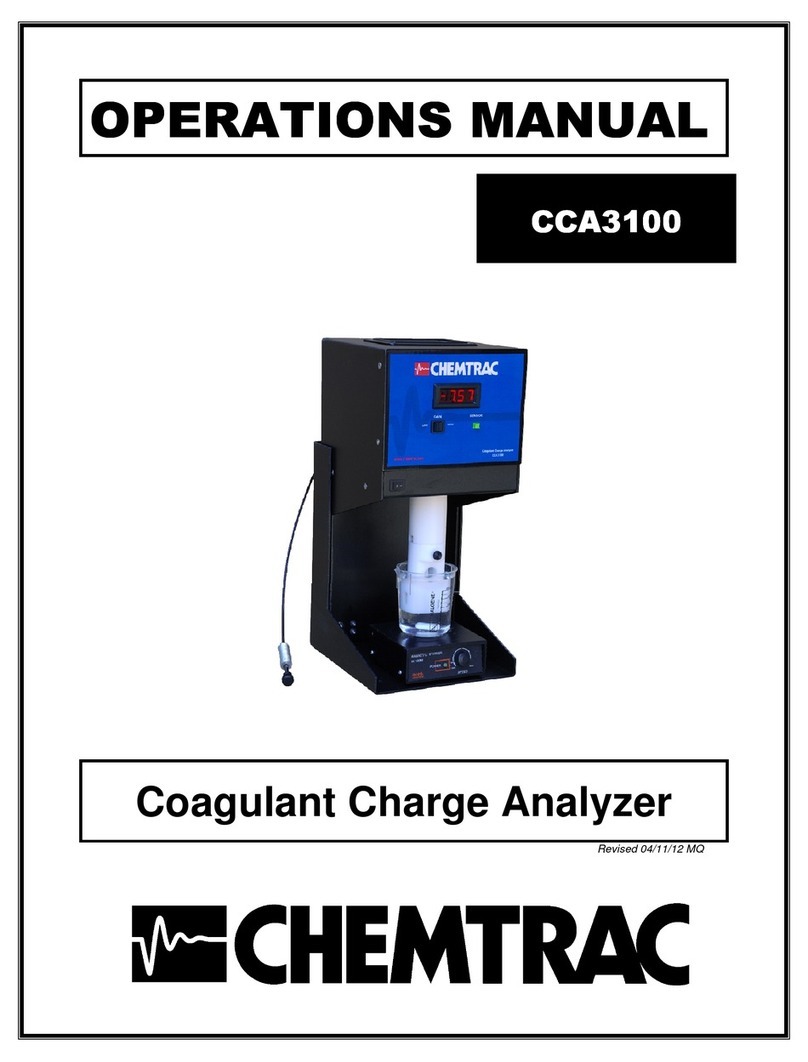Chemtrac CCA3100 Operation manual