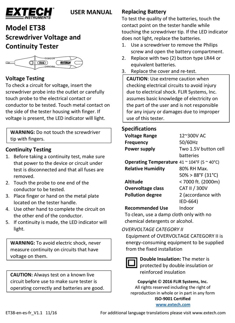 Extech Instruments ET38 User manual