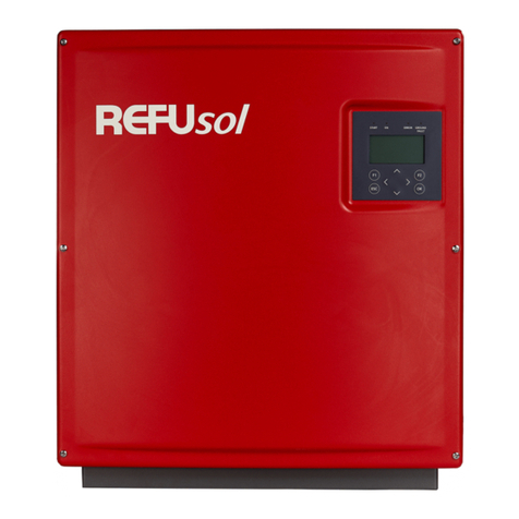 REFU REFUsol 08K Installation and operating manual