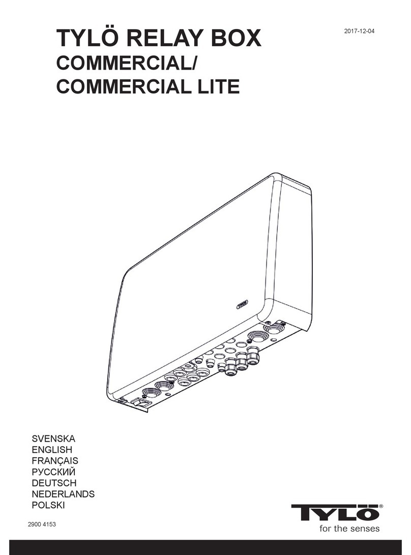 Tylo RELAY BOX COMMERCIAL manual