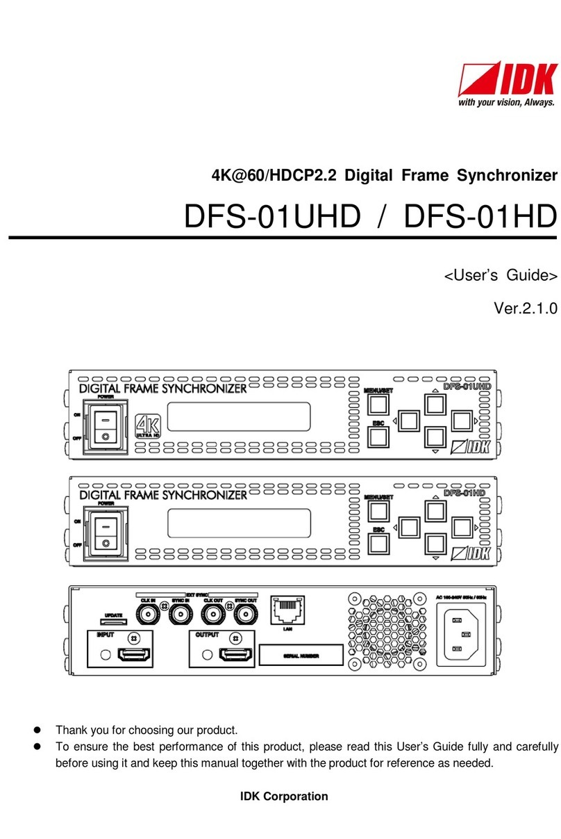 IDK DFS-01UHD user guide