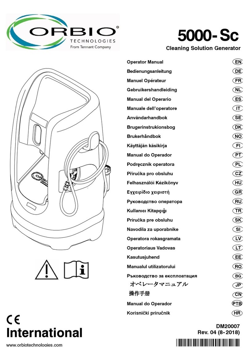 Orbio 5000-Sc Operator's manual