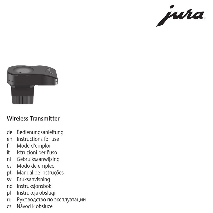 Jura Wireless Transmitter Instructions for use Jura Wireless Transmitter Instructions for use