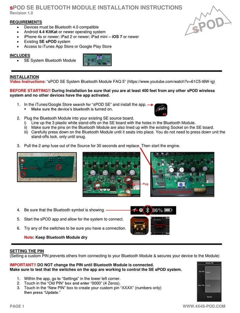 Spod SE Service manual