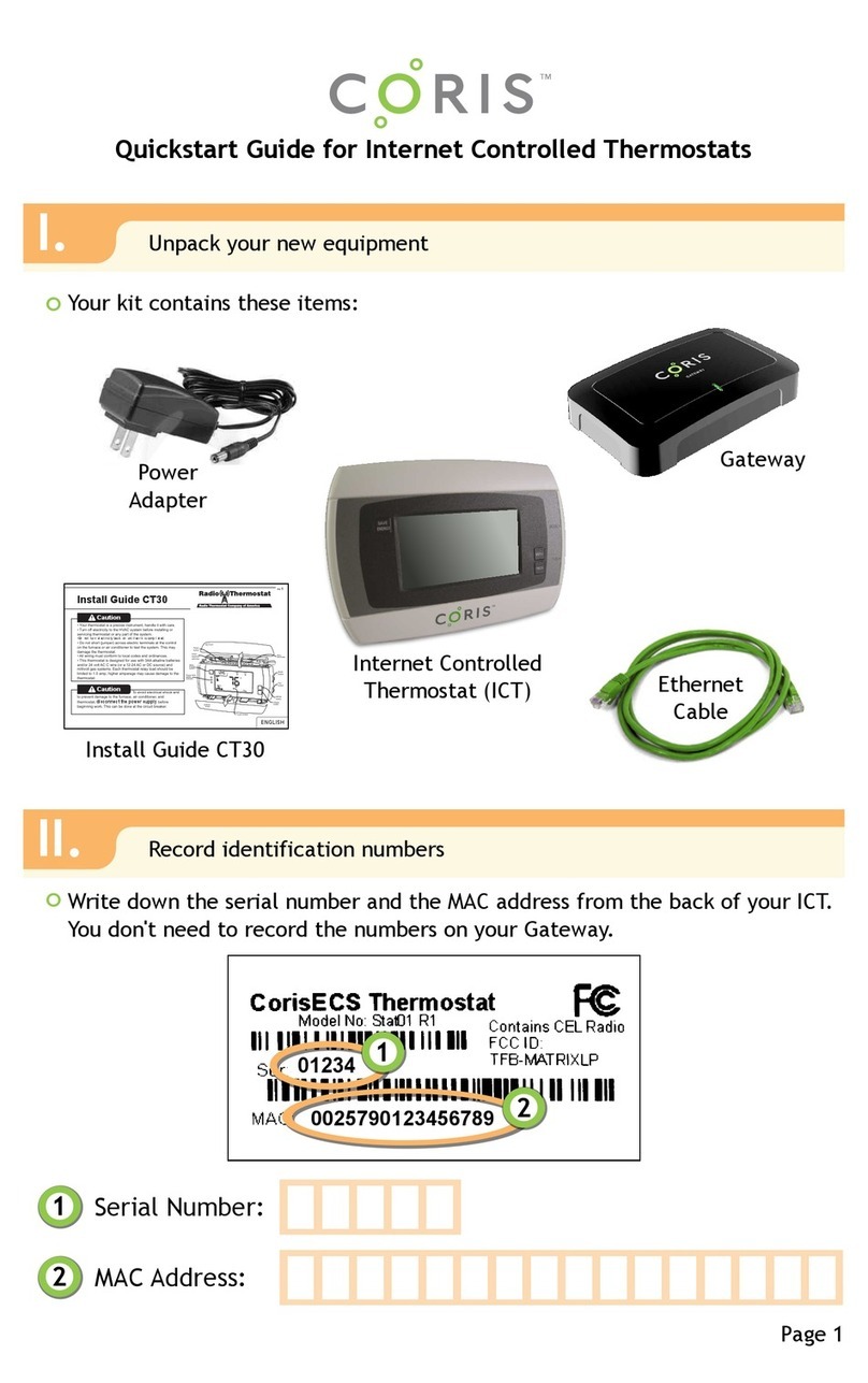Coris ICT Quick start guides
