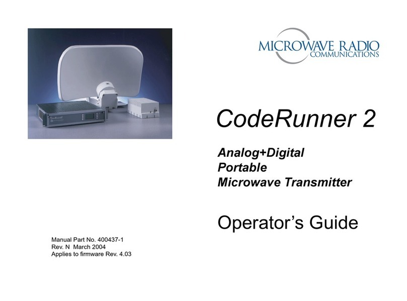 Microwave Radio CodeRunner 2 Operator's guide