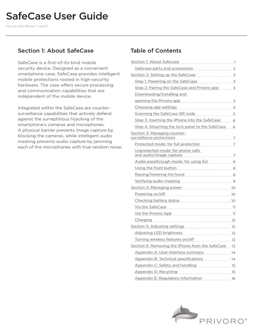 Privoro Safecase user guide
