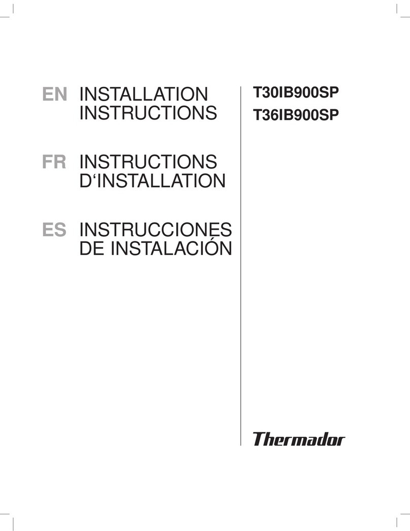 Thermador T30IB900SP installation instructions