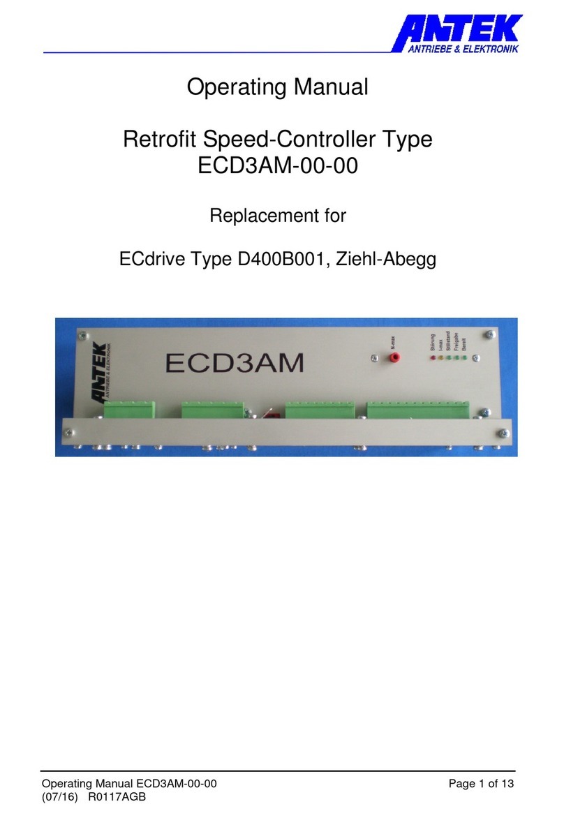 ANTEK ECD3AM-00-00 operating manual