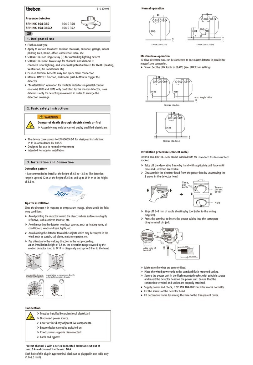 Theben SPHINX 104-360 user manual