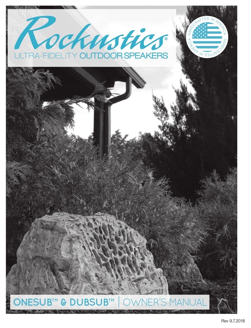 Rockustics ONESUB User manual