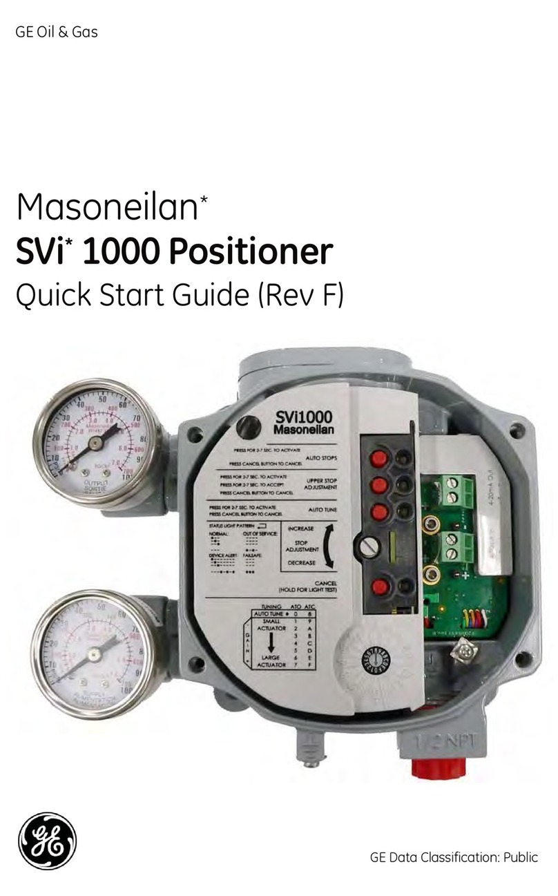 GE SVi 1000 Masonelian User manual