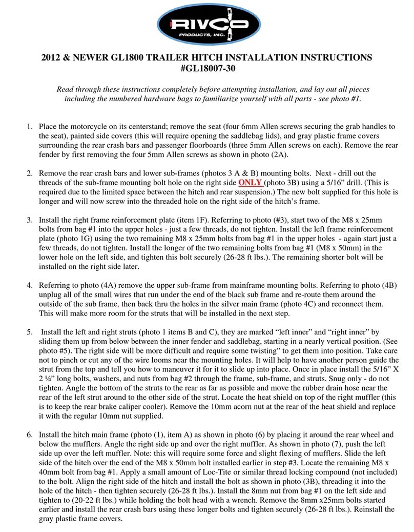 Rivco GL18007-30 installation instructions