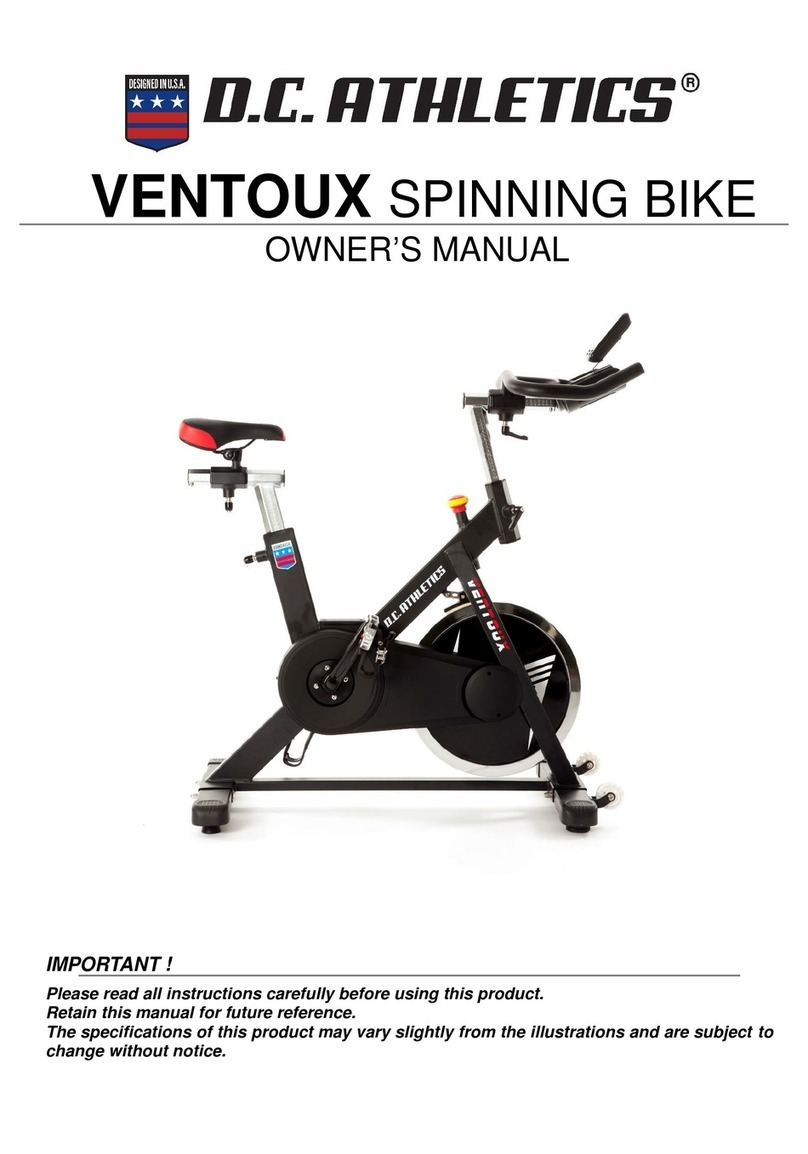 D.C. Athletics VENTOUX owner's manual D.C. Athletics VENTOUX owner's manual