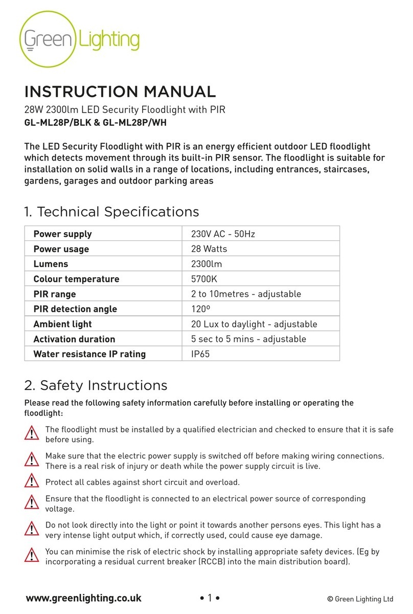 Green Lighting GL-ML28P/BLK instruction manual