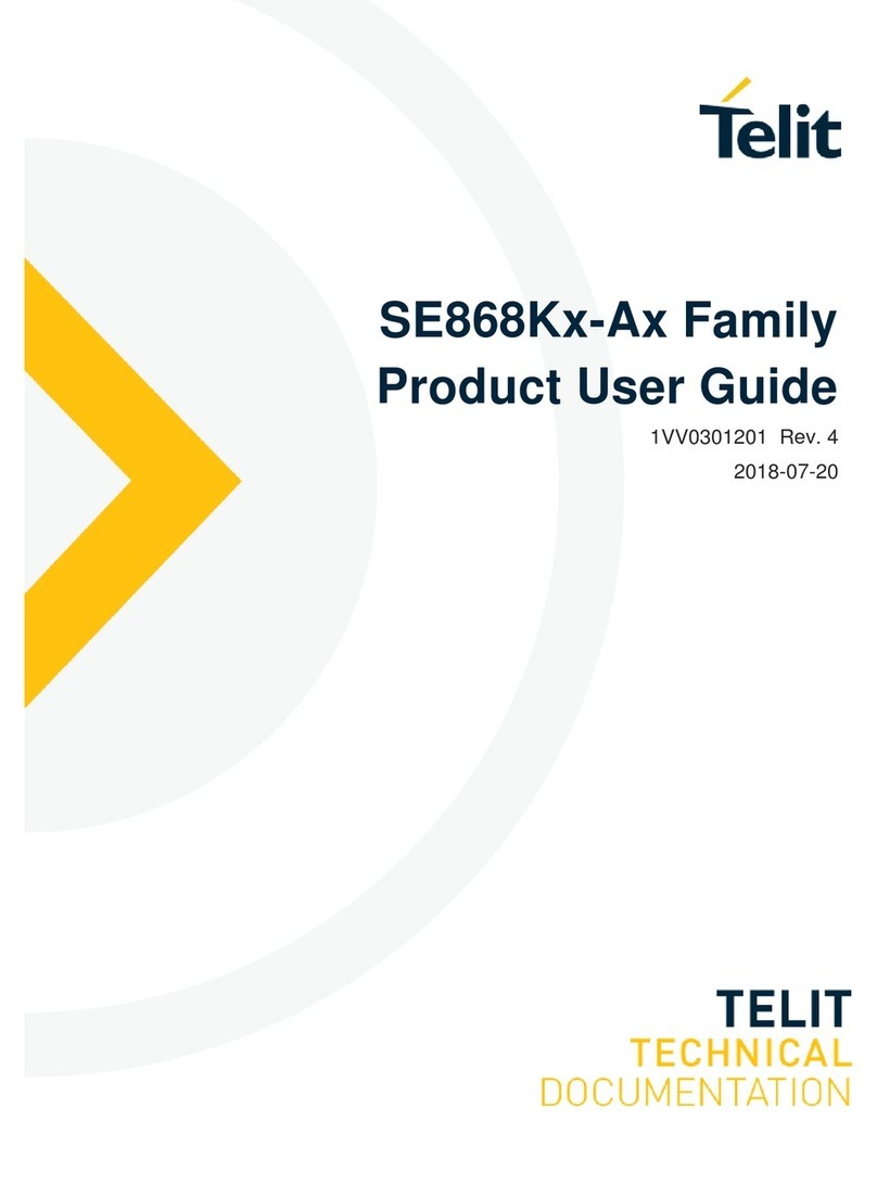 Telit Wireless Solutions SE868-A Product user guide