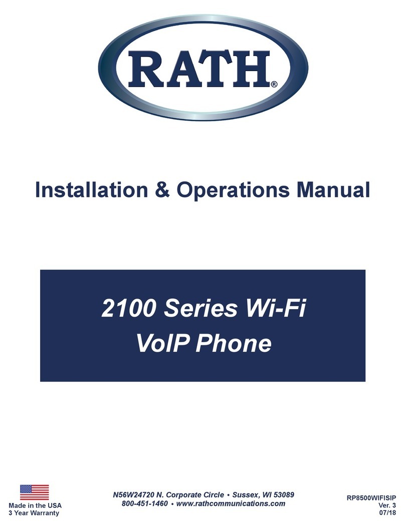 Rath 2100 Series User manual