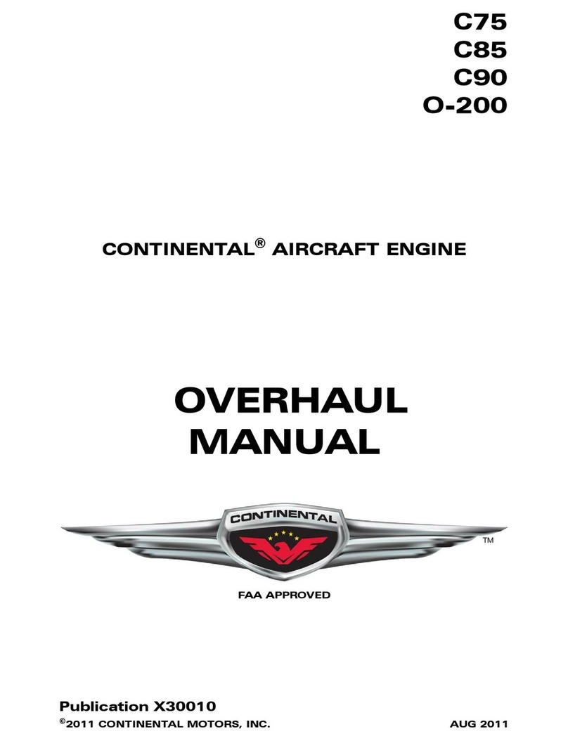 Continental Refrigerator C75 Overhaul manual