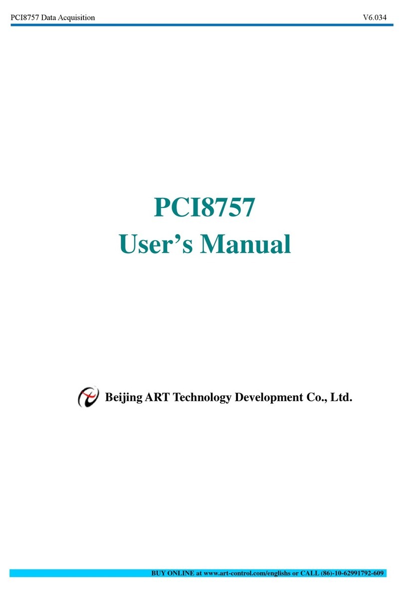 Beijing ART Tech PCI8757 user manual