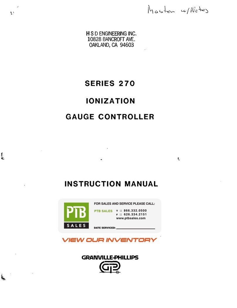 Granville-Phillips 270001 004 User manual