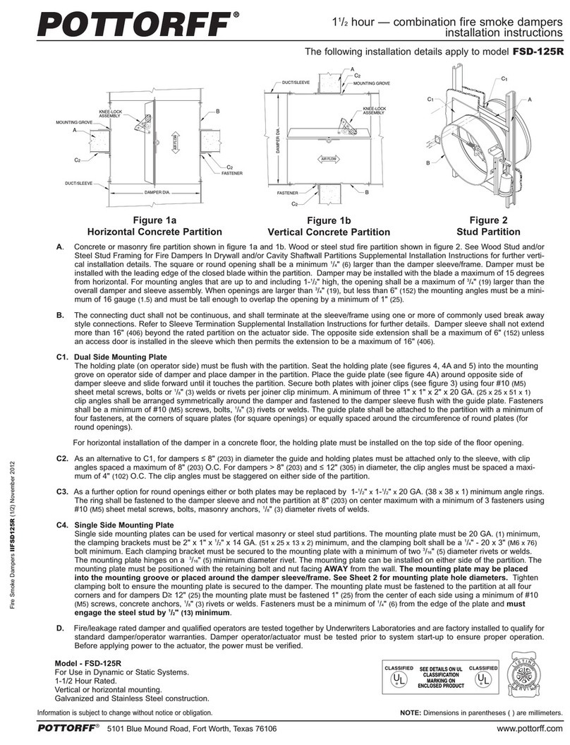 pottorff FSD-125R User manual