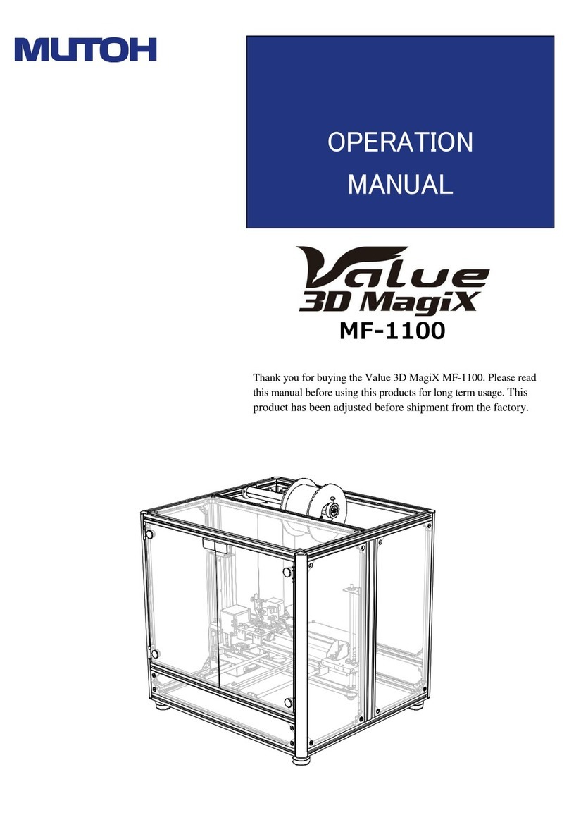 MUTOH Value 3D MagiX MF-1100 Operation manual