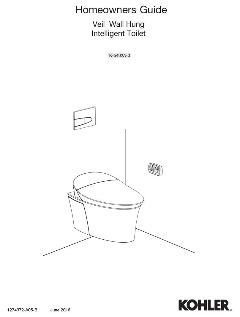 Kohler VEIL K-5402A-0 Assembly instructions