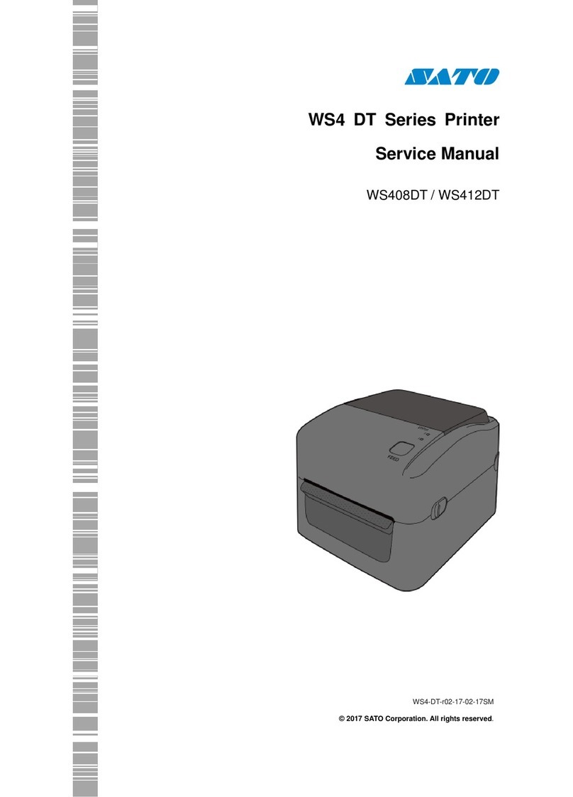 SATO WS408DT User manual